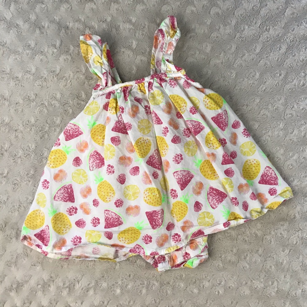 Jillian’s Closet Fruit Print Dress 3-6 Months